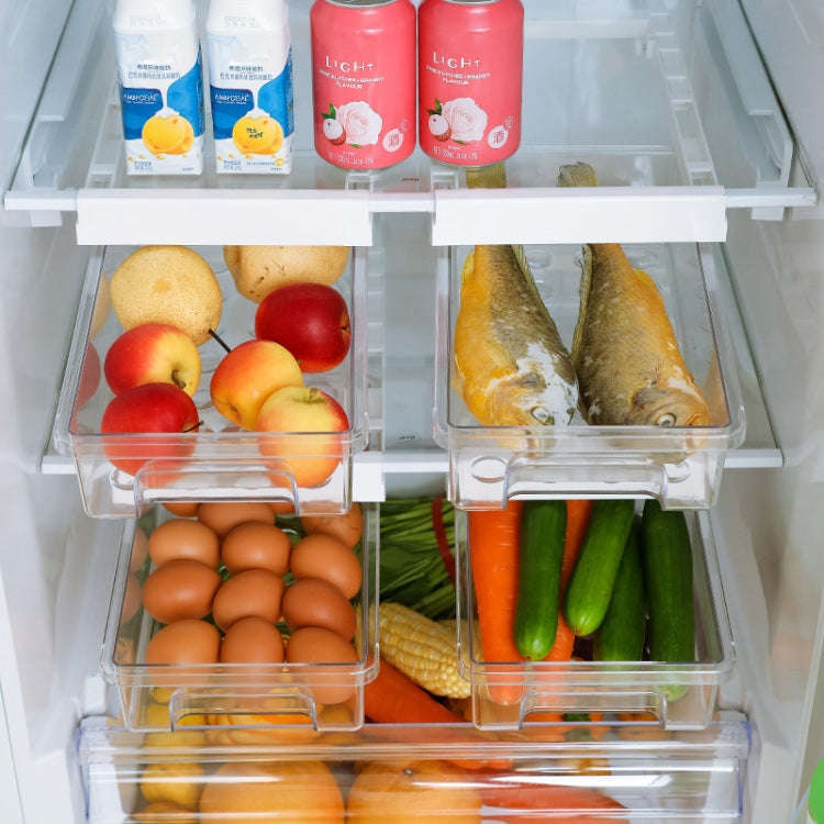 Refrigerator Storage Box Hanging Drawer Type Fresh-keeping Box Transparent Fruit & Vegetable Stor...