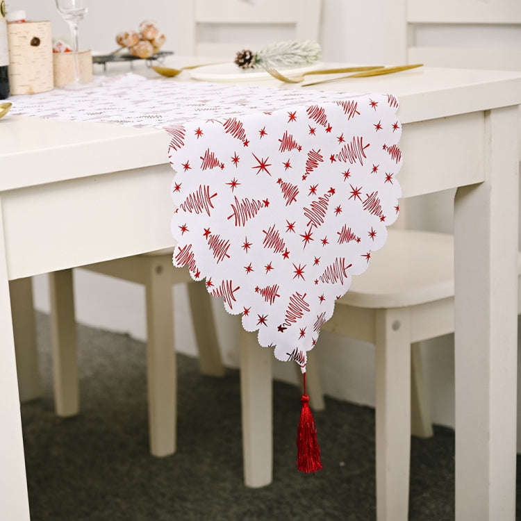 Christmas Table Decoration Bronzing Tablecloth Holiday Decoration Supplies, Golden Tree, Silver T...
