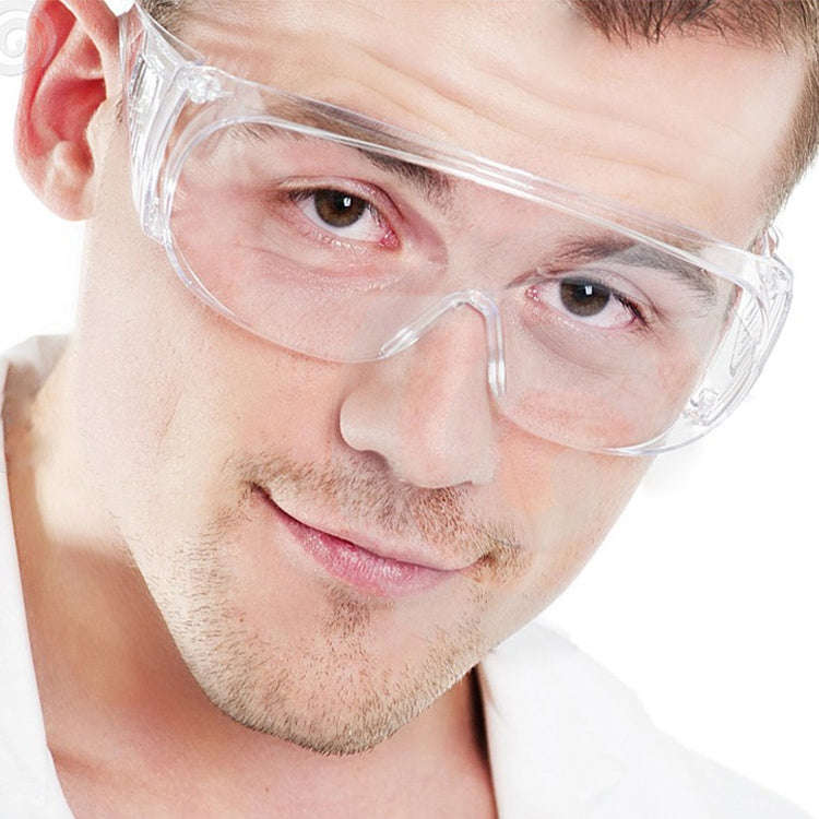 Clear Vented Safety Goggles Eye Protection Protective Lab Anti Fog Glasses, Lab Protective Goggles