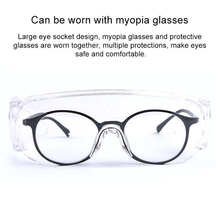 Clear Vented Safety Goggles Eye Protection Protective Lab Anti Fog Glasses, Lab Protective Goggles