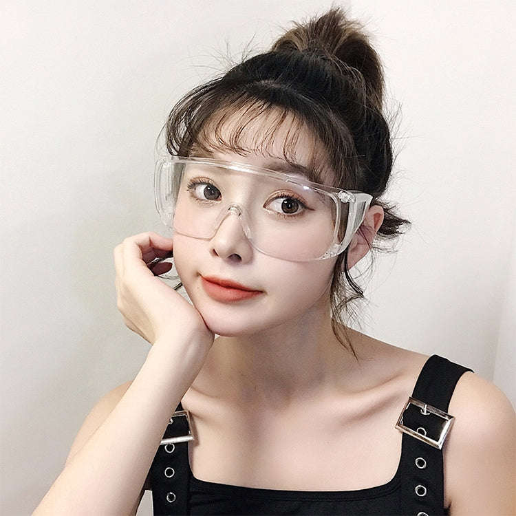 Clear Vented Safety Goggles Eye Protection Protective Lab Anti Fog Glasses, Lab Protective Goggles