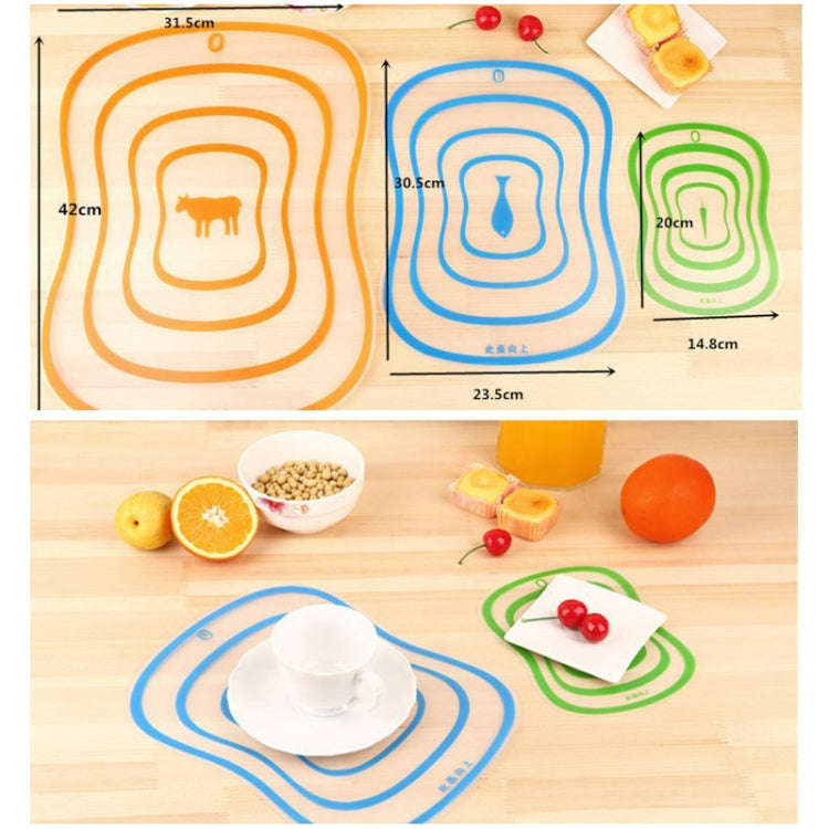 6 PCS Kitchen Chopping Blocks Flexible Transparent PP Cutting Boards, S(20x14.8cm), M(30.5x23.5cm...