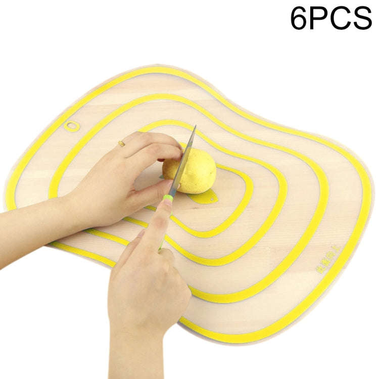 6 PCS Kitchen Chopping Blocks Flexible Transparent PP Cutting Boards, S(20x14.8cm), M(30.5x23.5cm...