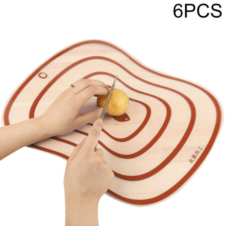 6 PCS Kitchen Chopping Blocks Flexible Transparent PP Cutting Boards, S(20x14.8cm), M(30.5x23.5cm...