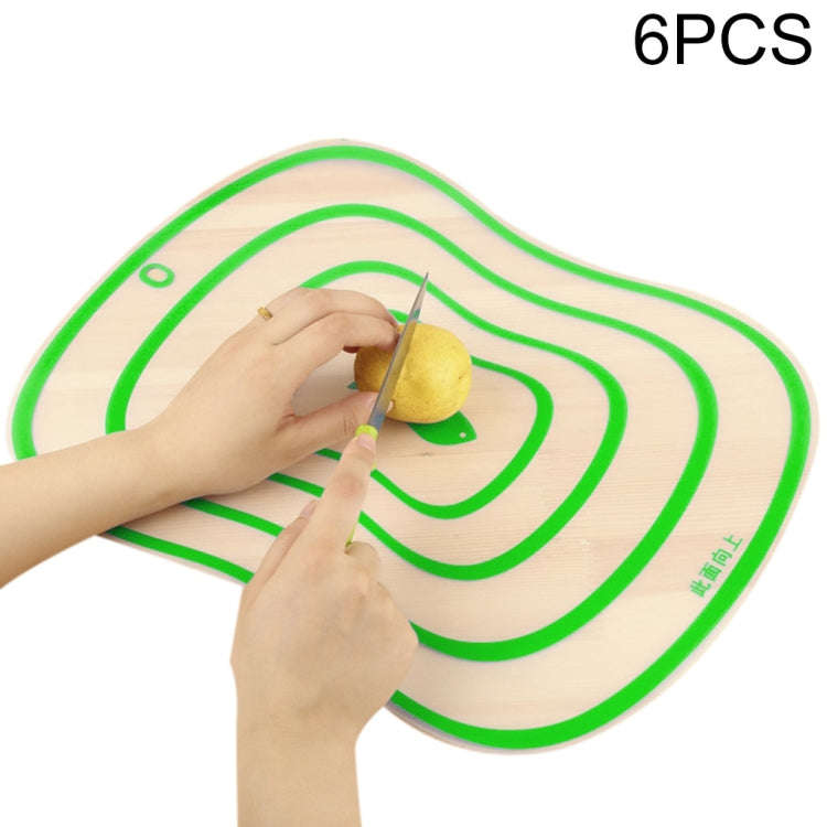 6 PCS Kitchen Chopping Blocks Flexible Transparent PP Cutting Boards, S(20x14.8cm), M(30.5x23.5cm...