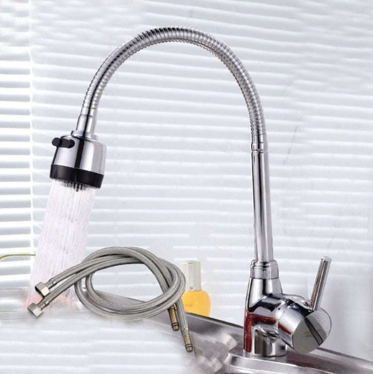 Kitchen Faucet Anti-splash Head Wash Basin Sink Universal Rotatable Faucet Full Copper Joint, Col...