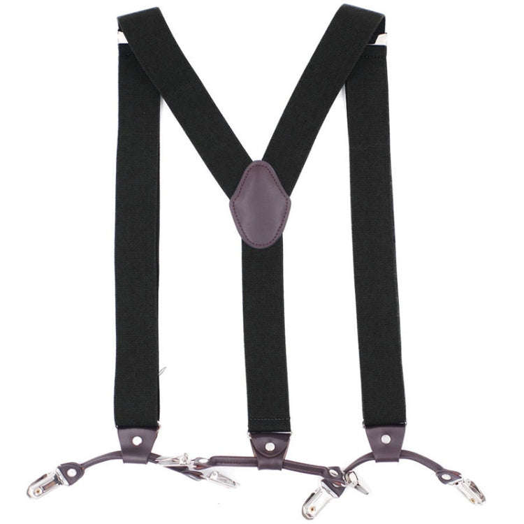 Adjustable 6 Clips Trousers Strap Clip for Men, Size: 125 x 3.5cm