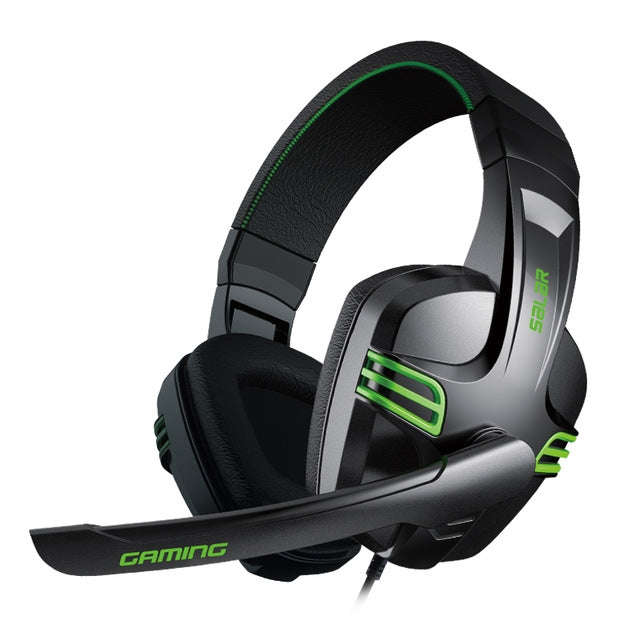 Salar KX101 3.5mm Wired Earphone Gaming Headset PC Gamer Stereo Headphone with Microphone for Com...