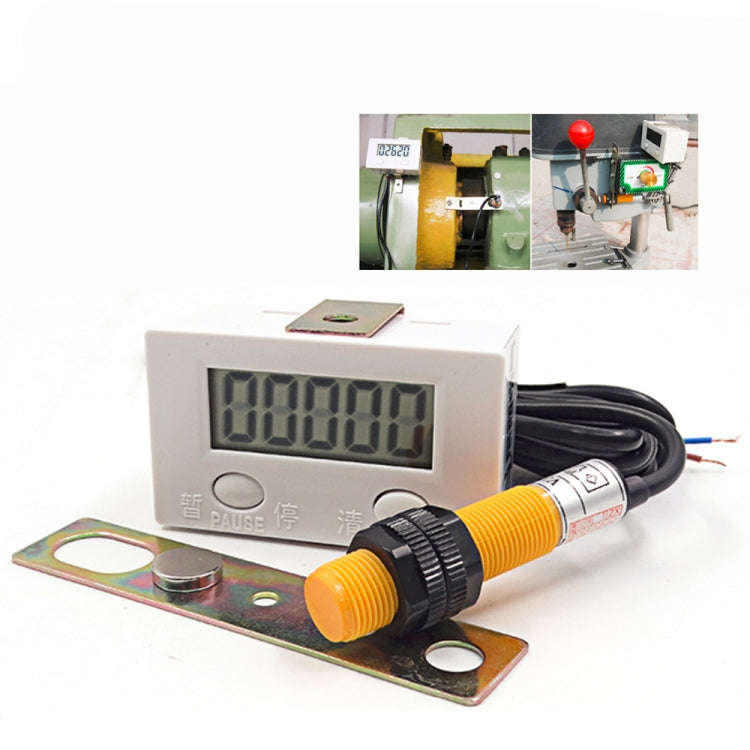 LCD Digital Display Punch Magnetic Induction Reciprocating Rotary Electronic Counter, Electronic ...