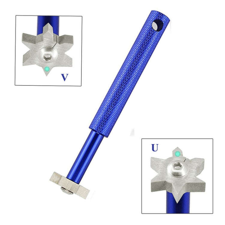 Golf Grooving Head Sharpening Strong Wedge Alloy Tool, Sharpening Tool Blue, Sharpening Tool Blac...