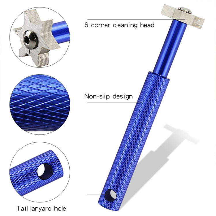 Golf Grooving Head Sharpening Strong Wedge Alloy Tool, Sharpening Tool Blue, Sharpening Tool Blac...