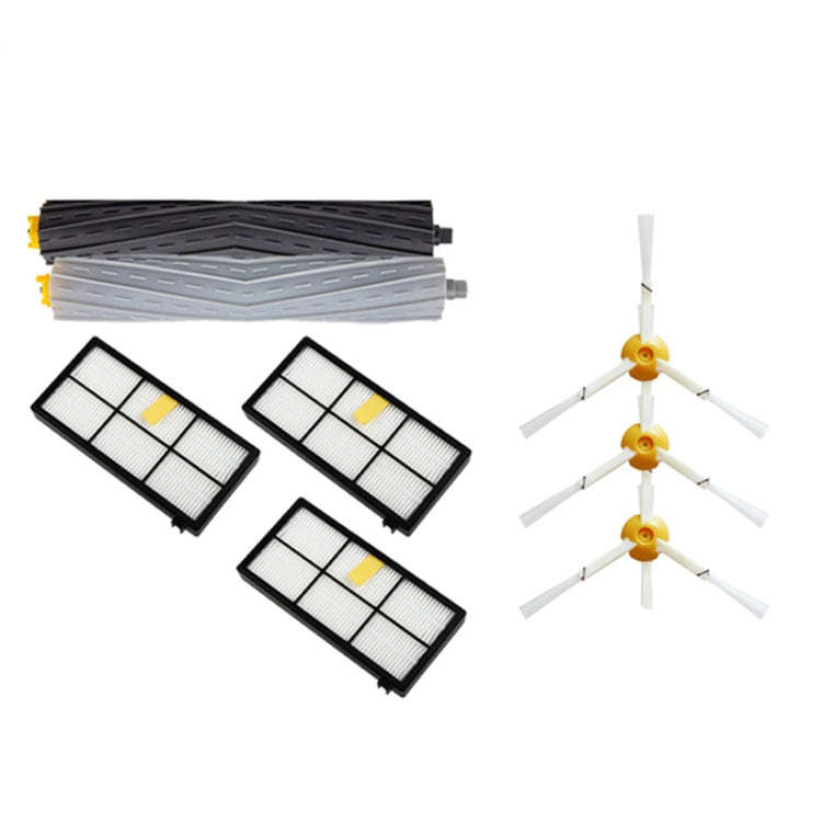 Sweeping Robot Parts Debris Extractor & Hepa Filter Side Brush For iRobot Roomba 800 900 Series 8...