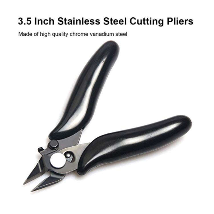 3.5 Inch Diagonal Pliers Mini Wire Cutter Small Soft Cutting Electronic Handle Pliers, 3.5 Inch P...