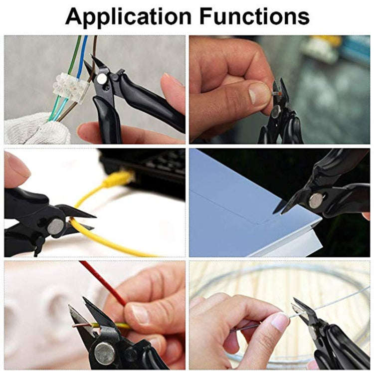 3.5 Inch Diagonal Pliers Mini Wire Cutter Small Soft Cutting Electronic Handle Pliers, 3.5 Inch P...