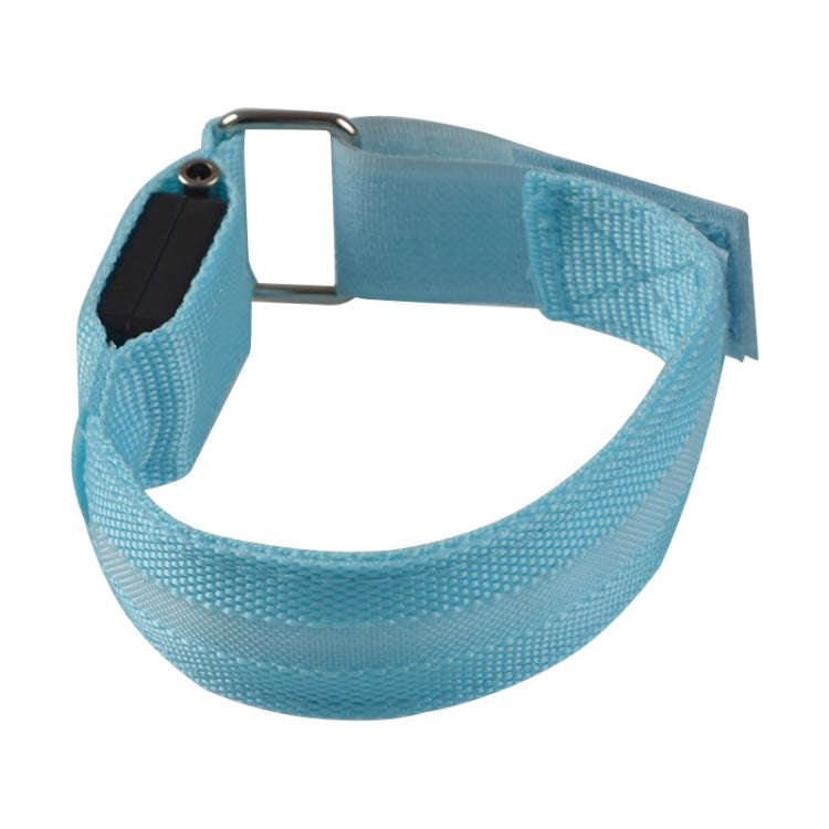 Nylon Night Sports LED Light Armband Light Bracelet, Battery Version Blue, USB Charging Version B...
