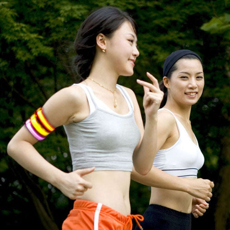 Nylon Night Sports LED Light Armband Light Bracelet, Battery Version Blue, USB Charging Version B...