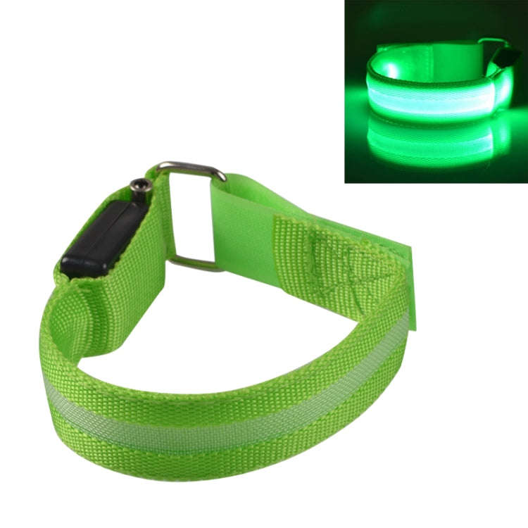 Nylon Night Sports LED Light Armband Light Bracelet, Battery Version Blue, USB Charging Version B...