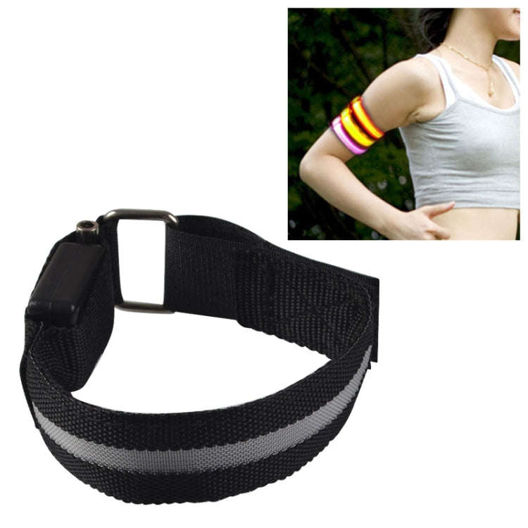 Nylon Night Sports LED Light Armband Light Bracelet, Battery Version Blue, USB Charging Version B...