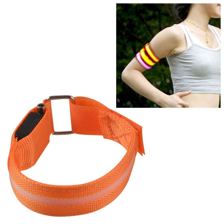 Nylon Night Sports LED Light Armband Light Bracelet, Battery Version Blue, USB Charging Version B...