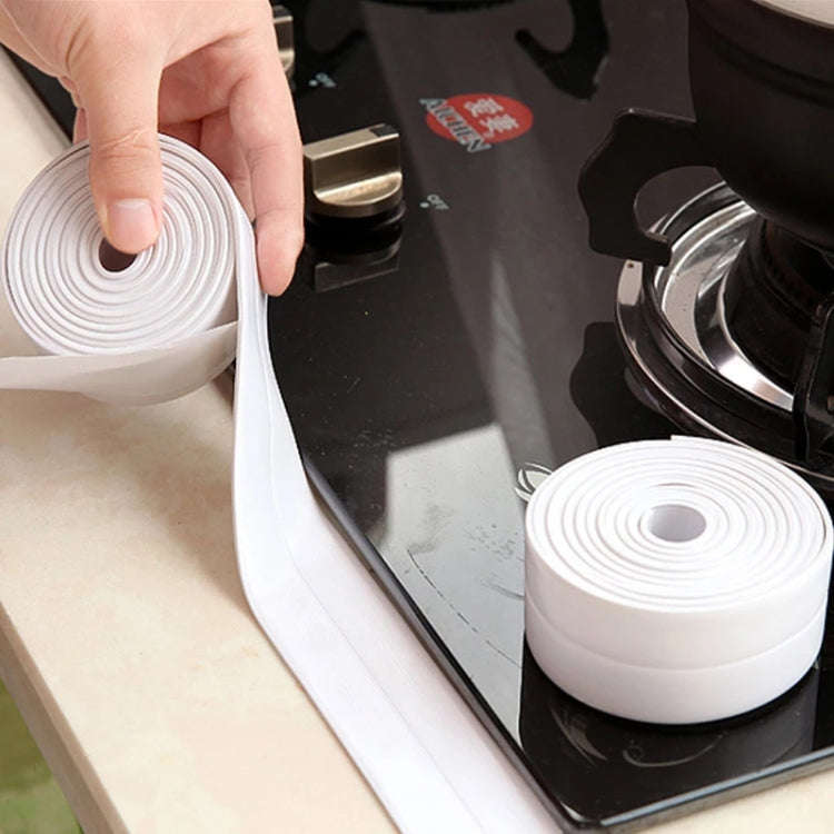 Durable PVC Material Waterproof Mold Proof Adhesive Tape  Kitchen Bathroom Wall Sealing Tape, 3.8...