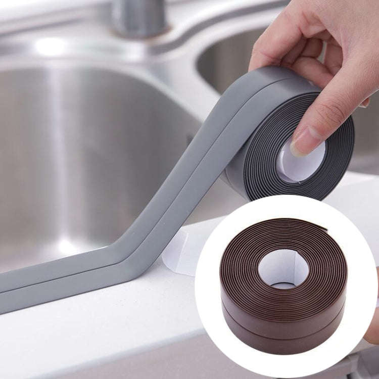 Durable PVC Material Waterproof Mold Proof Adhesive Tape  Kitchen Bathroom Wall Sealing Tape, 3.8...