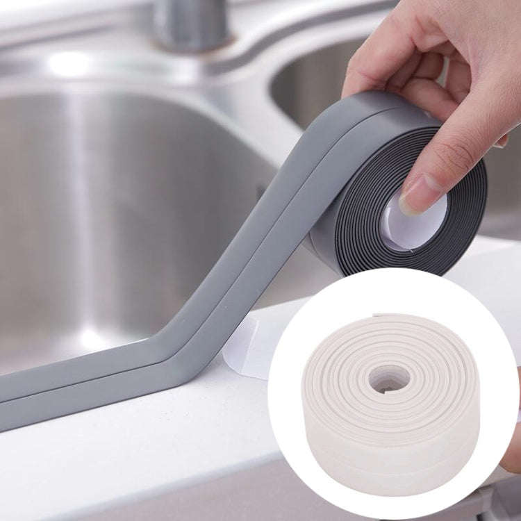 Durable PVC Material Waterproof Mold Proof Adhesive Tape  Kitchen Bathroom Wall Sealing Tape, 3.8...