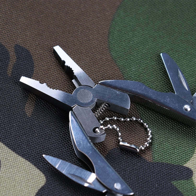 Portable Multifunction Folding Plier Stainless Steel Foldaway Knife Keychain Screwdriver, Knife K...