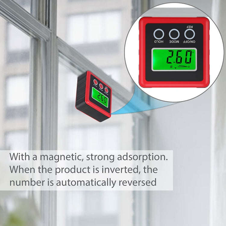 3 Button Mini Precision Magnetic Digital Tilt Box / Tilt Meter / Inclinometer