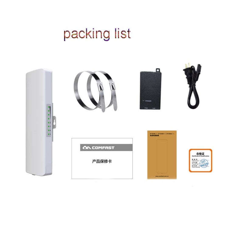 COMFAST E314n 300mbps Covers 5 Kilometers Wifi Base Station Wireless Bridge, EU Plug, US Plug, UK...