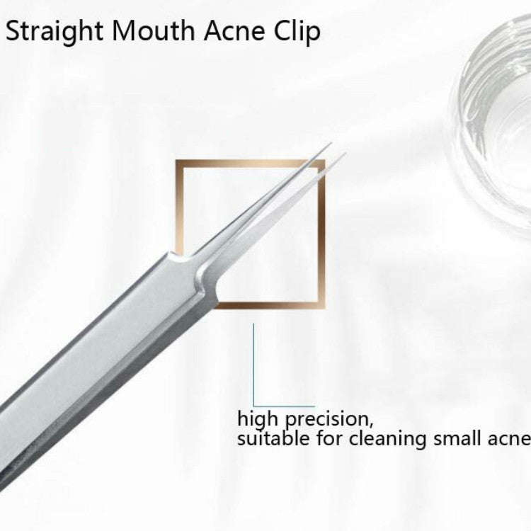 5pcs /Set Acne Needle Stainless Steel Acne Clamp Squeeze Acne Blackhead Tool, 5 in 1
