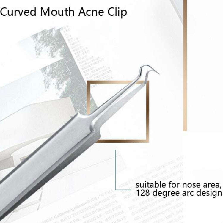 5pcs /Set Acne Needle Stainless Steel Acne Clamp Squeeze Acne Blackhead Tool, 5 in 1