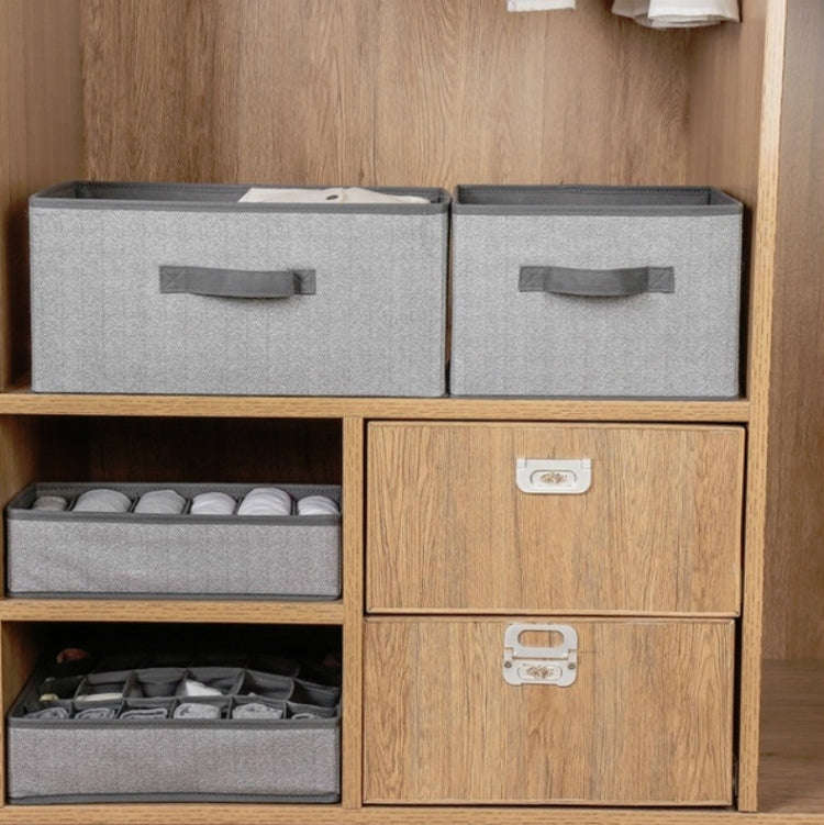 Non-woven Drawer Storage Box Square Uncovered Clothing Debris Sorting Box, 16L, 23L, 29L