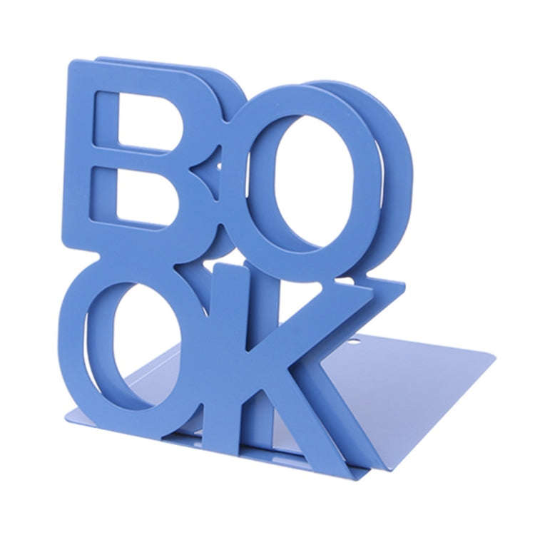Alphabet Shaped Iron Metal Bookends Support Holder Desk Stands For Books