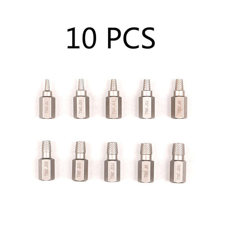 10 In 1 Bolt Extractor Broken Screw Nut Removal Tool, 10 In 1 Bolt Extractor