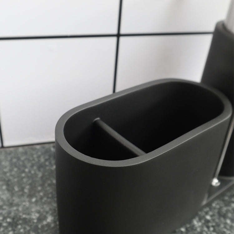 Soap Dispenser Kitchen Sink Steel Wire Ball Pot Brush Rag Storage Rack Set, Brush Rag Storage Rac...