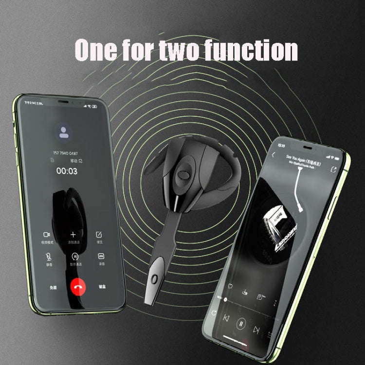 PS3 Bluetooth 5.0 Scorpion Unilateral Hanging Ear Bluetooth Earphone Black Hole Headset