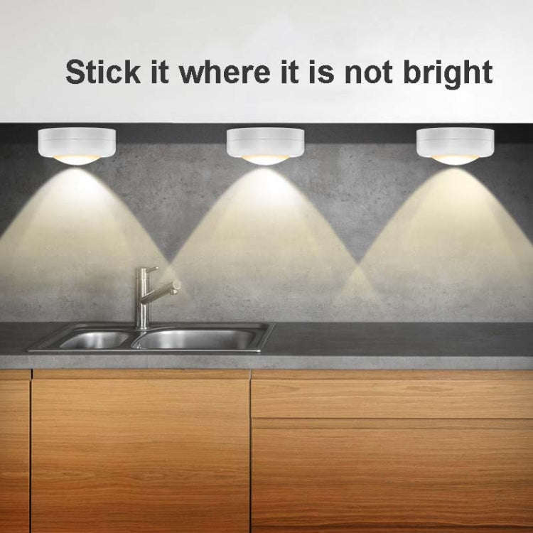 6 PCS / Set 16 Color RGB LED Night Light Strobe Atmosphere Pat Light Remote Control Cabinet Light...