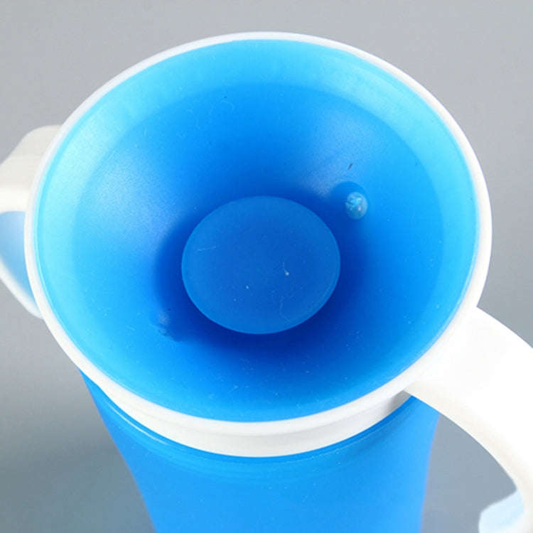 360 Degrees Rotated Baby Learning Drinking Cup With Double Handle Flip