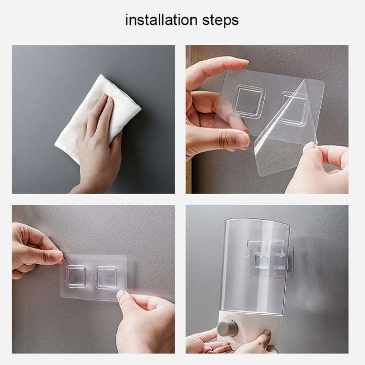 Wall-Mounted Miscellaneous Grain Storage Box Kitchen Large-Capacity Push-Type Sealed Tank, Medium...