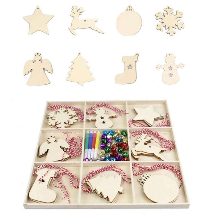 Christmas Creative DIY Decoration Gift Set  Handmade Wood Chip Pendant, JM02027, JM02028, JM02029...