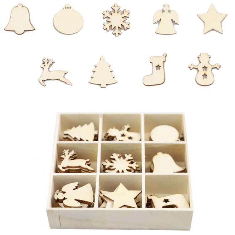 Christmas Creative DIY Decoration Gift Set  Handmade Wood Chip Pendant, JM02027, JM02028, JM02029...
