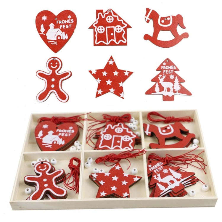 Christmas Creative DIY Decoration Gift Set  Handmade Wood Chip Pendant, JM02027, JM02028, JM02029...