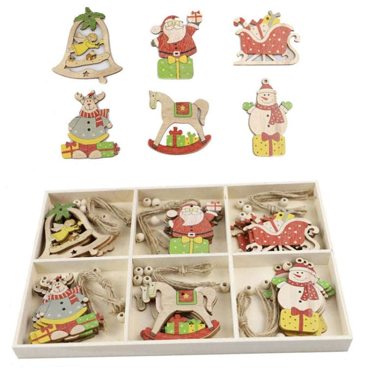Christmas Creative DIY Decoration Gift Set  Handmade Wood Chip Pendant, JM02027, JM02028, JM02029...