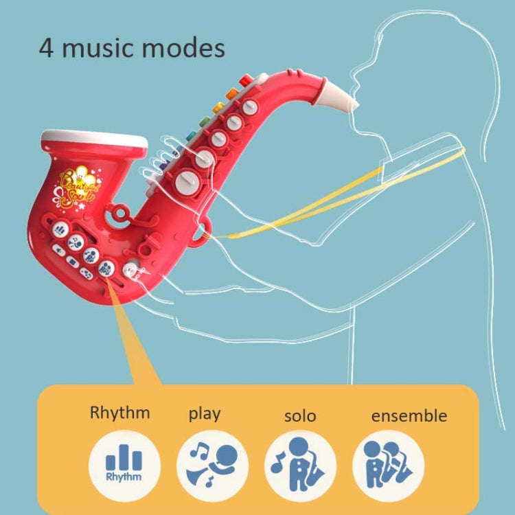 Children Early Education Puzzle Playing Simulation Musical Instrument, 6806 Trumpet-Red, 6806 Tru...