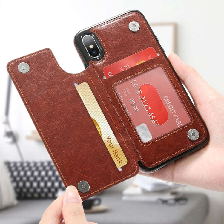 Retro PU Leather Case Multi Card Holders Phone Cases for iPhone 6 Plus & 6s Plus