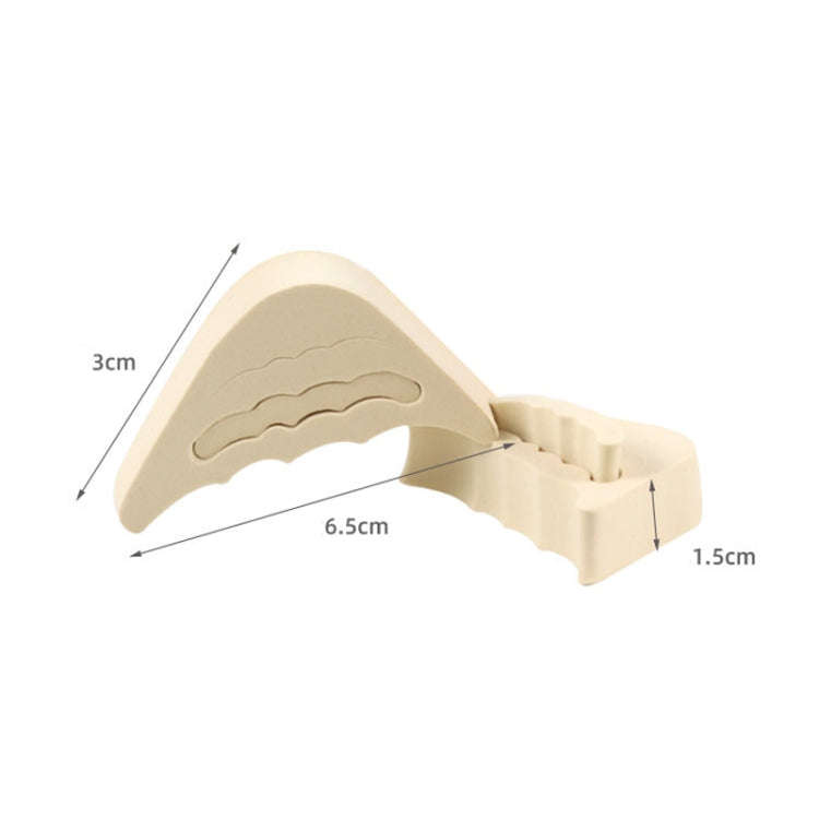 1 Pair Thickened Reduced Size Detachable Corrugated Soft Summer Forefoot Pad Toe Plug, Random Col...