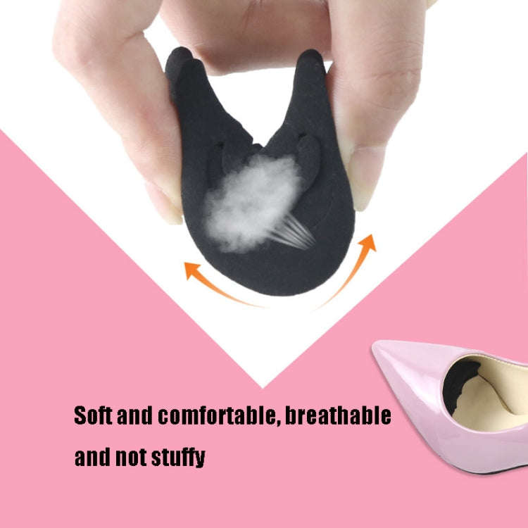 1 Pair Thickened Reduced Size Detachable Corrugated Soft Summer Forefoot Pad Toe Plug, Random Col...
