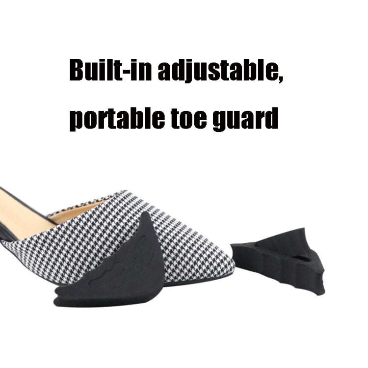 1 Pair Thickened Reduced Size Detachable Corrugated Soft Summer Forefoot Pad Toe Plug, Random Col...