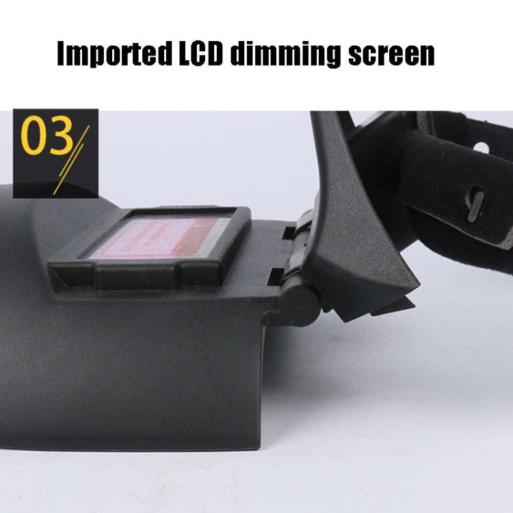 Automatic Darkening Welding Mask Solar Argon Arc Welding Protective Helmet, Helmet