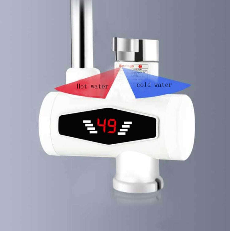 Dynamic Digital Display Instant Heating Electric Hot Water Faucet Kitchen&Domestic Hot&Cold Water...